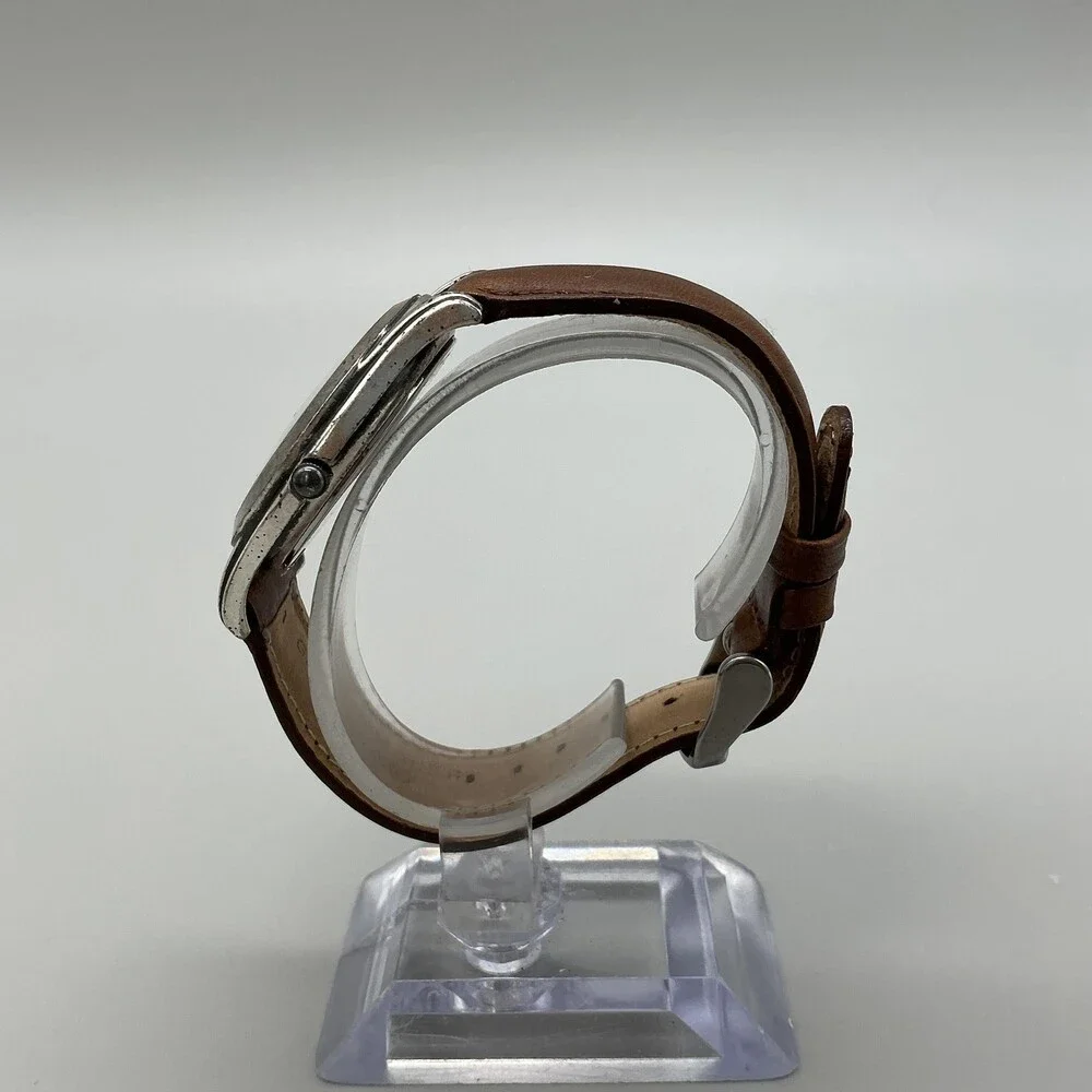 Fossil University Tennessee Mens Watch 35mm T Logo Dial Leather New Battery